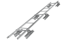 Лестница кровельная под фальц RAL 7004 (3м)