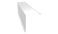 Планка торцевая 150х100 0,45 PE-Double с пленкой RAL 9003 сигнальный белый (2м)