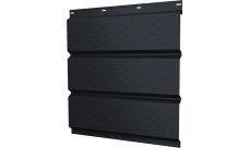 Софит металлический Классик v01 Grand Line полная перфорация 0,5 Drap с пленкой RAL 7024 мокрый асфальт