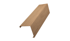 Декоративная накладка на столб универсальная угловая 80х80 для забора жалюзи 0,45 Print Elite Honey Wood TwinColor (3м)