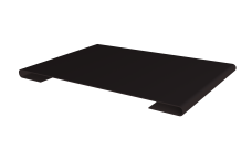 Планка стыковочная Grand Line 0,45 Drap-double TX RAL 9005 черный (3м)