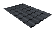 Профиль волновой "Кредо" ("Kredo") 0,5 PE RAL 7024 мокрый асфальт