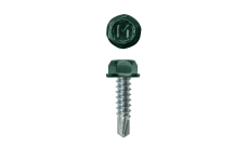 Саморез для забора по металлу Daxmer 4,8х19 без шайбы св.№2 (500шт) RAL 6005