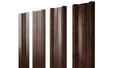 Штакетник М-образный A с прямым резом Grand Line 0,45 Print Elite Cherry Wood TwinColor