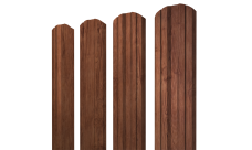 Штакетник Twin фигурный Grand Line 0,45 Print Premium Rowan Wood Intense FTC