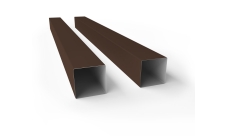 Столб 60х60х1,5х3000 Colority Black металл неоцинкованный с полимерным покрытием RAL 8017 GL