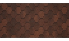 Черепица гибкая Tegola Garda pelle 227 (красно-коричневый)