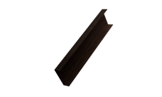 Декоративная накладка на столб универсальная 62х55 для забора жалюзи 0,45 Print-Double Premium Antique Wood (2м)