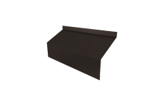 Ламель забора жалюзи Milan/Milan new стартовая/финишная для калиток и ворот 0,45 PE RR 32 темно-коричневый