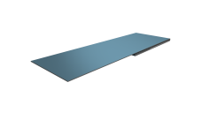 Планка финишная 48х25 0,45 Drap TX RAL 5024 пастельно-синий (3м)