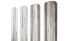Штакетник М-образный A фигурный Grand Line 0,45 Print Elite Snow Wood TwinColor