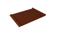 Кликфальц Line Grand Line 0,5 Satin с пленкой на замках RAL 3009 оксидно-красный