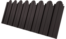 Профнастил C10A фигурный Grand Line 0,45 Drap ST RR 32 темно-коричневый