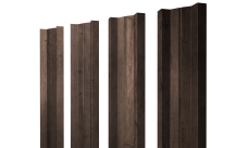 Штакетник М-образный A с прямым резом Grand Line 0,45 Print Premium Almond Wood Fresh