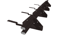 Снегозадержатель трубчатый для композитной черепицы Roman RR 32 (3м)