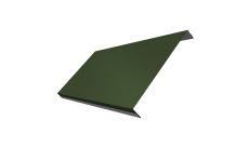 Ламель обратная 200 забора жалюзи Texas Grand Line 0,5 Satin Matt TX RAL 6020 хромовая зелень