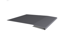 Планка начальная Grand Line 0,5 Satin с пленкой RAL 7004 сигнальный серый (2м)