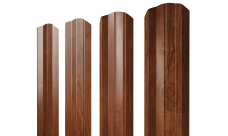 Штакетник М-образный A фигурный Grand Line 0,45 Print Elite Rowan TwinColor