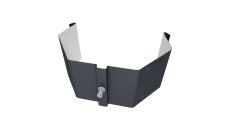 Крепление трубы для гофры на кирпич Vortex Lite Matt RAL 7024 мокрый асфальт