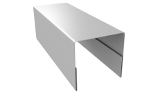 Планка П-образная заборная 20 0,45 PE с пленкой RAL 9003 сигнальный белый (2м)