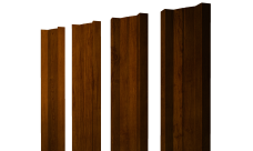Штакетник М-образный A с прямым резом 0,45 Print Premium Golden Wood Intense FTC