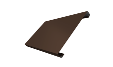 Ламель лицевая 200 забора жалюзи Texas Grand Line 0,45 Drap TX RAL 8017 шоколад