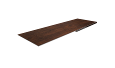 Планка финишная 48х25 0,45 Print-Double Premium Cherry Wood Dark F (2м)