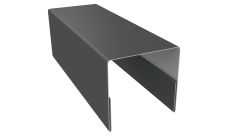 Планка П-образная заборная 20 Grand Line 0,45 Drap TX RAL 7016 антрацитово-серый (3м)