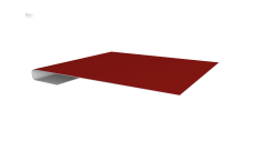 Планка завершающая Grand Line 0,45 PE с пленкой RAL 3011 коричнево-красный (2м)