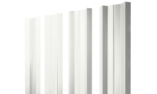 Штакетник М-образный A с прямым резом Grand Line 0,45 Drap RAL 9003 сигнальный белый