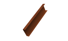 Декоративная накладка на столб универсальная 60х60 для забора жалюзи Grand Line 0,45 Print Elite Rowan TwinColor (1,8м)