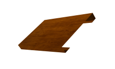 Ламель лицевая 150 забора жалюзи Texas 0,45 Print-Double Premium Golden Wood Intense F