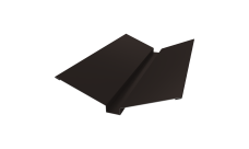 Планка ендовы верхней 115х30х115 Grand Line 0,5 Velur X RR 32 темно-коричневый (2м)