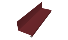 Планка примыкание нижнее к трубе для Кликфальц Pro Grand Line 0,5 Satin Matt TX RAL 3005 красное вино (3м)