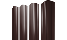 Штакетник Круглый фигурный Grand Line 0,5 GreenCoat Pural BT RR 887 шоколадно-коричневый (RAL 8017 шоколад)