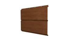 Софит ЭкоБрус new Grand Line c перфорацией 0,45 Print Elite с пленкой Rowan TwinColor