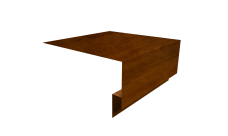 Планка околооконная сложная Блок-Хаус new Grand Line 250х75х27 0,45 Print Premium Golden Wood Intense FTC (2м)