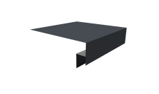 Планка околооконная сложная Экобрус Grand Line 200х50х25 0,5 Satin с пленкой RAL 7024 мокрый асфальт (2м)