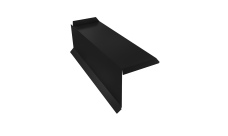 Планка торцевая сегментная 20мм Левая 0,5 Rooftop Бархат RAL 9005 черный