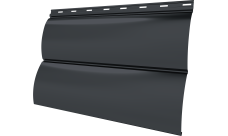 Блок-хаус новый Grand Line 0,45 Драп ТХ двухсторонний с пленкой RAL 7024 мокрый асфальт