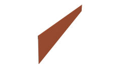 Ламель забора жалюзи Palermo Grand Line 0,5 Satin RAL 8004 терракота