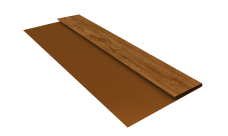 Планка стартовая Блок-Хаус новый Grand Line 0,45 Принт Элит Золотой дуб TwinColor (2м)