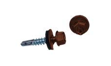 Саморез по металлу Daxmer 5,5х25 RAL 8004 (250) сверло №3