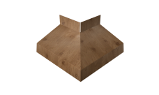 Угол отлива внешний 50 0,45 Print Premium с пленкой Pine Wood Fresh