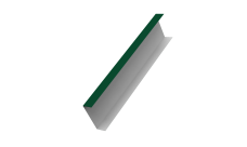 Декоративная накладка на столб универсальная 80х80 для забора жалюзи Grand Line 0,5 Satin RAL 6005 зеленый мох (2м)