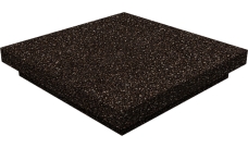 Колпак на столб плоский 390х390мм 0,45 Базальт Шоколад