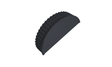 Заглушка торцевая 0,45 Drap TX RAL 7024 мокрый асфальт