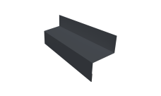 Отлив межэтажный 45 Grand Line 0,5 PurLite Matt RAL 7024 мокрый асфальт (2м)