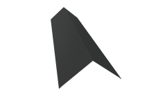 Планка конька плоского 145х145 0,45 Drap TX RAL 7016 антрацитово-серый (3м)