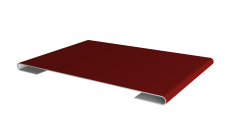 Планка стыковочная Grand Line 0,45 PE с пленкой RAL 3011 коричнево-красный (2м)